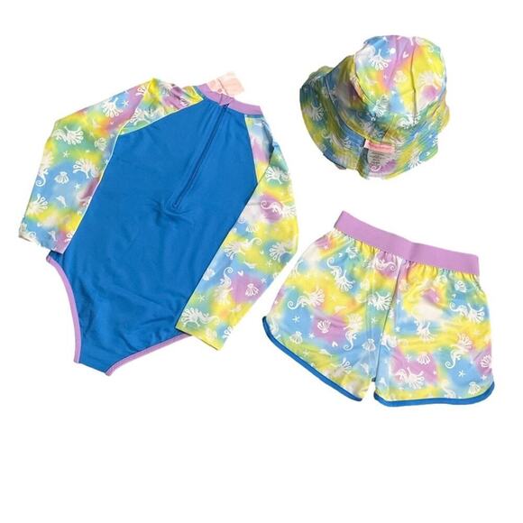 Tommy Bahama Girls Swim Set Seahorse Size 5 NWT - Picture 3 of 7